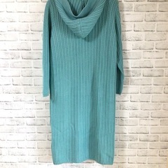 X459 Tre Pini/トレピニ カーディガン ロング フード付き サイズ40 古着
の画像
