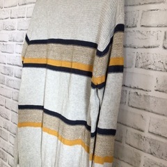 X469 Crocodile/クロコダイル ハーフジップ ニット/セーター LLサイズ 古着の画像