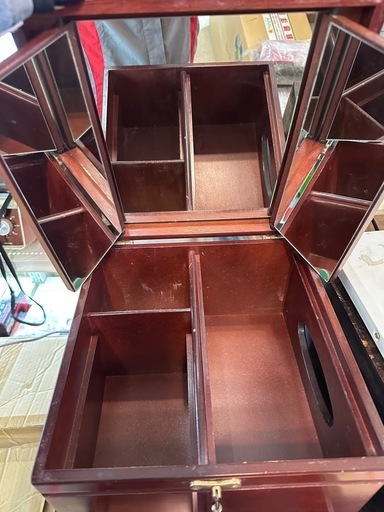 三面鏡 化粧台箱 小物入れ