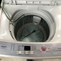 2018年製 AQUA 5.0kg洗い 洗濯機 AQW-BK50F 格安❗️の画像