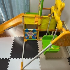 くまのプーさん おりたたみロングスロープキッズパークSP プラス（滑り台、ブランコ）の画像