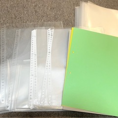 A4ファイルポケット、クリアファイルなど