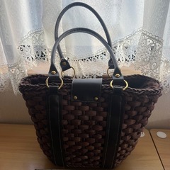 夏用かごバックの画像