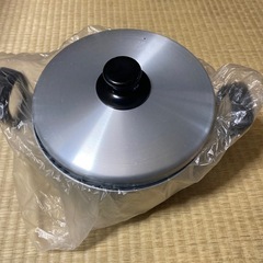 新品未使用　昭和レトロ ツルマル印 ツルマル　両手鍋  鍋　蓋つ...