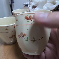 たち吉 花化粧 湯呑 5個の画像