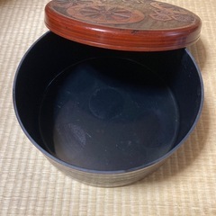 昭和レトロ　アンティーク　茶器入れ　茶びつ　茶櫃　茶道具入れ　湯呑み　収納　伝統工芸品　レトロ　湯呑入れ　茶菓子入れ　茶器の画像