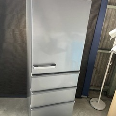 AQUA 355L 4ドア冷蔵庫 AQR-36G(S) 2018年製 シルバー ノンフロン 自動