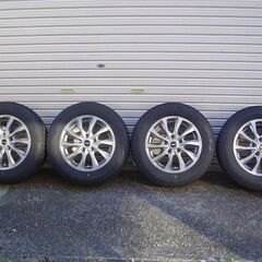 【完了】195/65R15 ｽﾀｯﾄﾞﾚｽ ｱﾙﾐ付き ﾌﾞﾘﾁ...