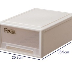 Fits　フィッツケース　ミニ　天馬 【幅25.7×奥行36.9×高さ14.6cm】 小物収納　引き出し　3個の画像