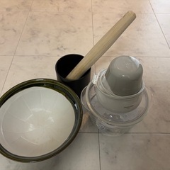フードプロセッサー、すり鉢セットの画像