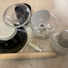 フードプロセッサー、すり鉢セットの画像