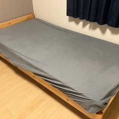 フレーム付きシングルベッド（ニトリ）の画像
