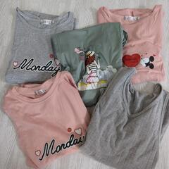 授乳口有り　ロングTシャツ　５枚
