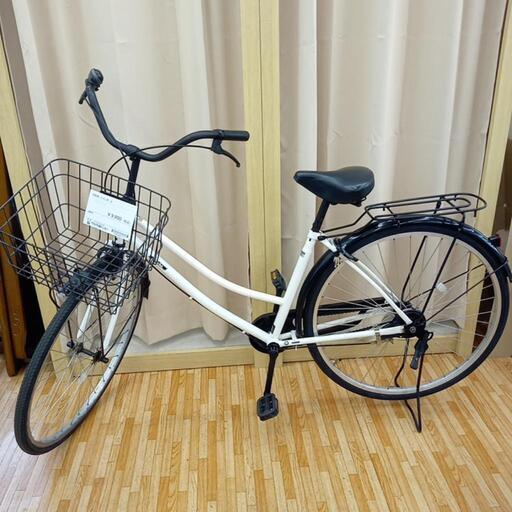 ★ジモティ割あり★ 自転車　ママチャリ　27インチ　白　ホワイト　クリーニング済　YJ5192