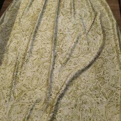 カーテン緑【サイズ】縦：190cm、横：180cmの画像