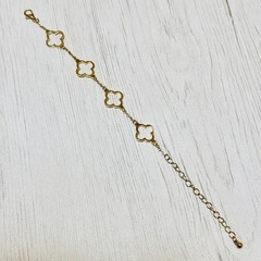 ※新品訳あり※ゴールドクローバー♧ブレスレットの画像