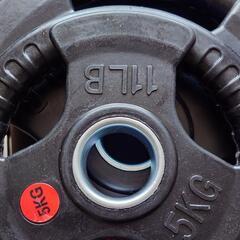 1.25kg 2.5kg 5kg 10kg15kg各2枚バーベルプレート5点セット 穴径50mm　筋トレの画像