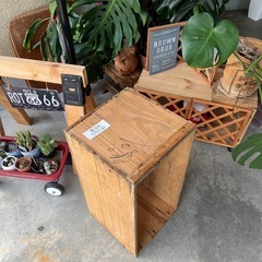 りんご箱 DIY 100均 カスタマイズ 本棚や整理箱 植物 ガーデニング等に NO21の画像