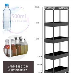 新品未開封✨️キャスター付きワゴン 黒