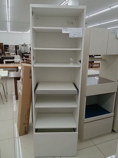 ☆ジモティ割あり☆ IKEA レンジ台 ホワイト H193×D39.5×W60.5 クリーニング済み HJ5784 (リユース日立店)  日立の収納家具《食器棚、キッチン収納》の中古あげます・譲ります｜ジモティーで不用品の処分
