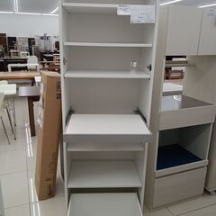 ★ジモティ割あり★ IKEA レンジ台 ホワイト H193×D39.5×W60.5 クリーニング済み HJ5784の画像