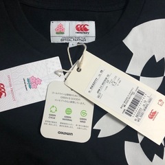Canterbury ブラック 桜柄 Tシャツ JAPAN RUGBY ラグビーの画像