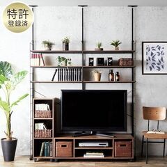 192 突っ張り壁面収納Nポルダ 棚板全6枚入り2連セット(幅8...