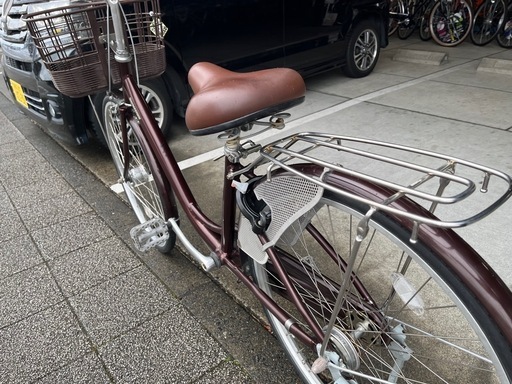 【完売御礼】【大人用】整備済 ブリヂストン アルミーユ超軽量26型 中古自転車 婦人車 茶色 <自転車のオオムラ 静岡店>