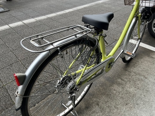【完売御礼】【大人用】整備済 丸石 26型 ステートL型 中古自転車 婦人車 黄緑色 <自転車のオオムラ 静岡店>