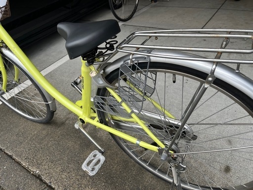 【完売御礼】【大人用】整備済 丸石 26型 ステートL型 中古自転車 婦人車 黄緑色 <自転車のオオムラ 静岡店>