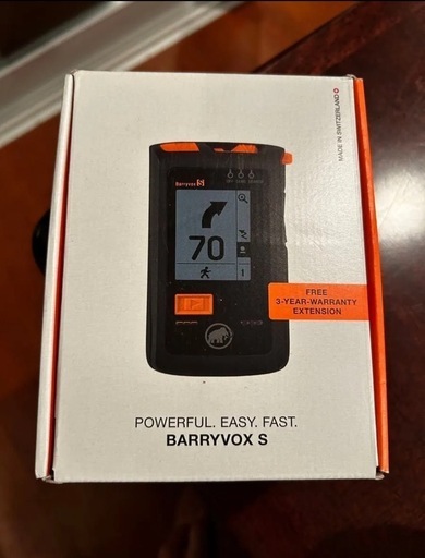 新品.未使用.未開封　マムートバリーボックスS アバランチビーコン