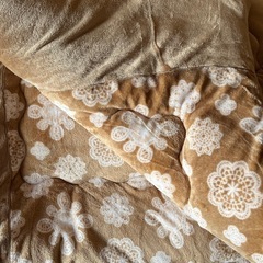 お取引中　シングル　掛け布団ベージュ系！の画像