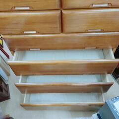 タンス☆6段収納☆ウッド、中は綺麗です。【こちらは店舗です。浜村鹿野温泉ICから3分 買取本舗 宮本リサイクル 営業時間9～19時 定休日水曜のみ←連絡できませんm(_ _)m】の画像