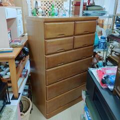 タンス☆6段収納☆ウッド、中は綺麗です。【こちらは店舗です。浜村鹿野温泉ICから3分 買取本舗 宮本リサイクル 営業時間9～19時 定休日水曜のみ←連絡できませんm(_ _)m】の画像