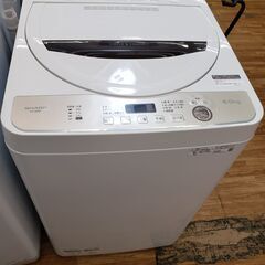SHARP 6.0㎏ 2021年製 全自動洗濯機 ES-GE6E-Tの画像