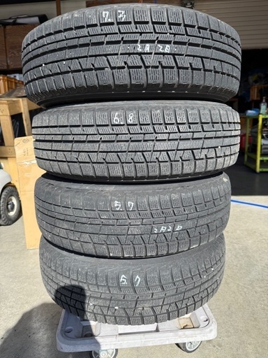 165/70R14　ヴィッツ外し スタッドレス アルミホイル 4本セット 5ミリ以上