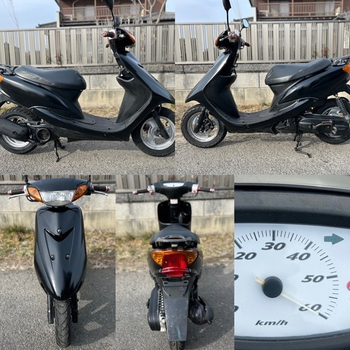 ⭐️ジョグ快速2ストモデル⭐️バッテリー・プラグ・グリップなど新品交換❗️色々整備で快調^_^試運転済み60km/h出ますよ⭐️50cc原付スクーター⭐️
