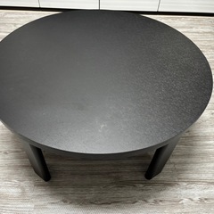 訳あり　こたつ　お洒落な丸テーブル　こたつ　布団セット　折りたたみ式の画像