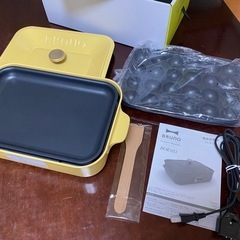美品1回使用 BRUNO おしゃれコンパクトホットプレート　