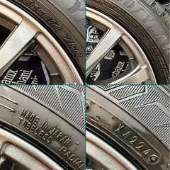 「商談中」⑮ 155/65R14 新品冬用タイヤ4本と中古ホイールとナット付きの画像