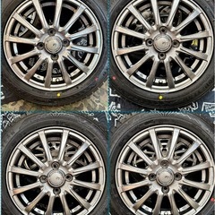 「商談中」⑮ 155/65R14 新品冬用タイヤ4本と中古ホイールとナット付きの画像