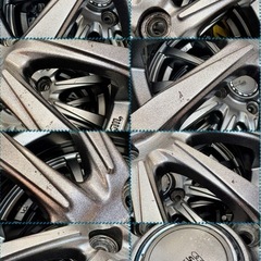 「商談中」⑮ 155/65R14 新品冬用タイヤ4本と中古ホイールとナット付きの画像