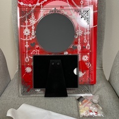 ガラス製フォトフレーム　未使用の画像