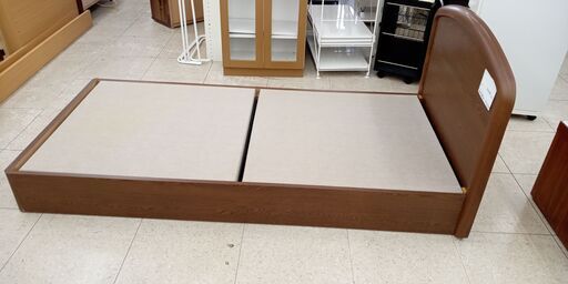 ★ジモティ割あり★  ベッド ブラウン H38×D198×W95 クリーニング済み TJ10744