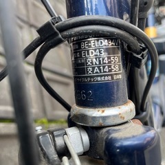 Panasonic 電動アシスト自転車 16Ah チャイルドシート
　の画像