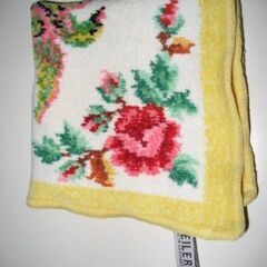 フェイラー③　タオルハンカチ　ドイツ製　鳳凰 × 薔薇の画像
