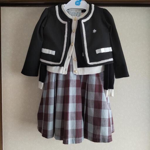 女の子 セレモニー用コーディネート 90cm