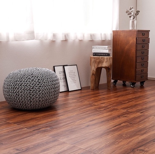 【ニトリ】置くだけ吸着フロアタイル ダークブラウン 24枚セット(約2畳分)