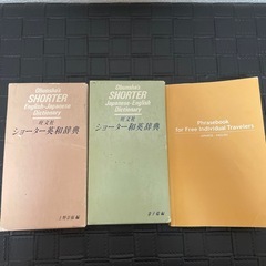 英和辞典、和英辞典、ひとり歩きの英会話集①