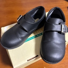 卒園式、入学式、フォーマルシューズ　19.5cm 黒　バイオフィッター・キッズの画像